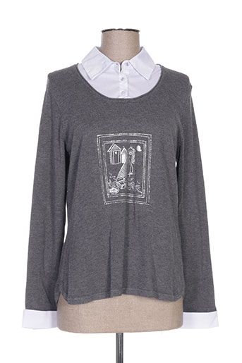 christine laure pulls femme de couleur gris