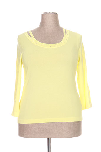 christine laure pulls femme de couleur jaune