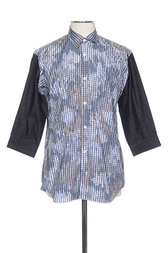 comme des garcons chemises homme de couleur bleu