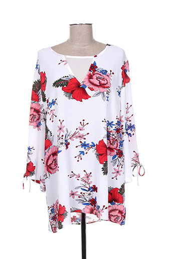 pomme rouge chemises femme de couleur blanc
