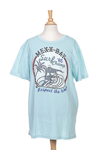 mexx t-shirts garçon de couleur bleu