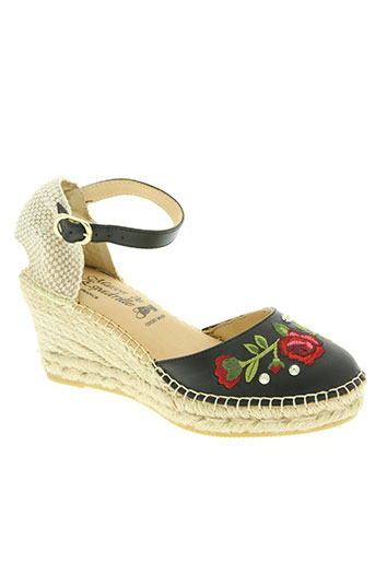 la maison de l'espadrille chaussures femme de couleur noir