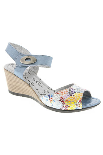 un tour en ville chaussures femme de couleur bleu