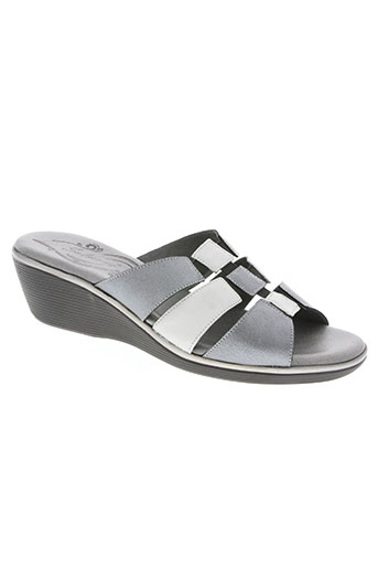 salmone chaussures femme de couleur gris