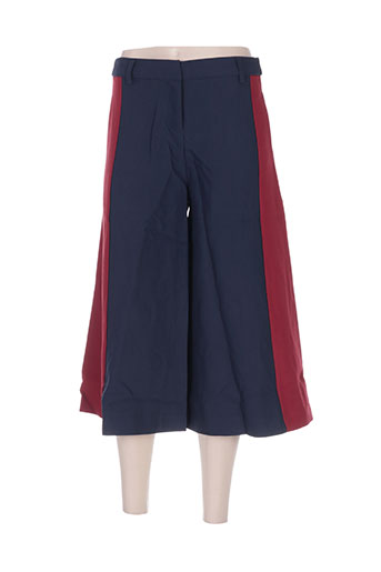 cubic pantacourts femme de couleur bleu