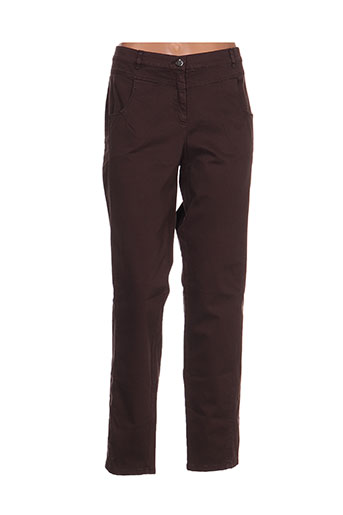 tuzzi pantalons femme de couleur marron