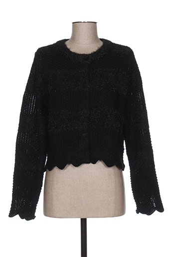 pepita gilets femme de couleur noir