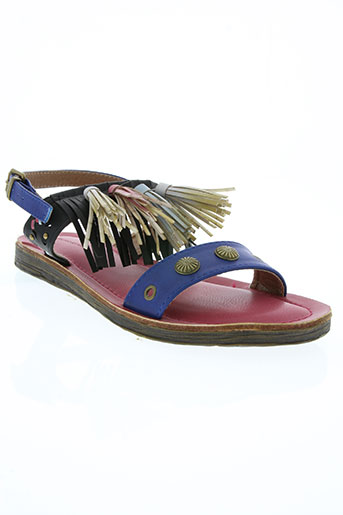 delires de fille chaussures femme de couleur bleu