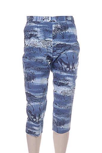bleu de sym pantacourts femme de couleur bleu