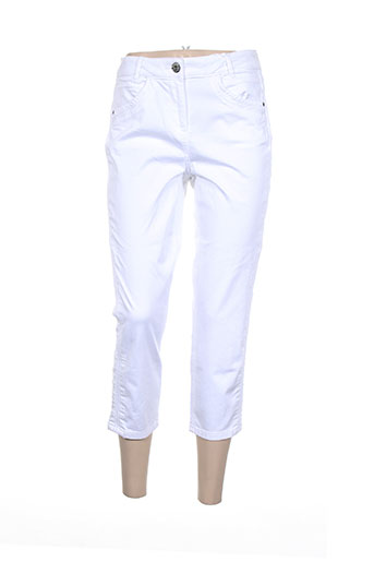 cecil pantacourts femme de couleur blanc