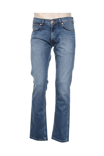 wrangler jeans homme de couleur bleu