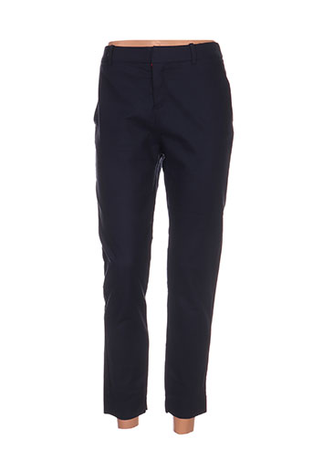 jus d'orange pantalons femme de couleur bleu
