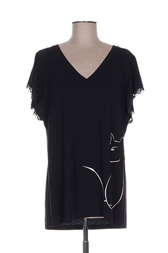 isabel de pedro t-shirts femme de couleur noir
