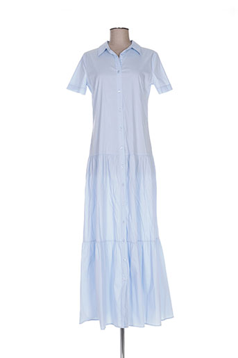b.yu robes femme de couleur bleu