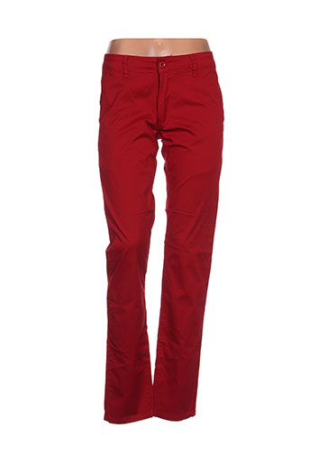 leeyo jeans pantalons homme de couleur rouge