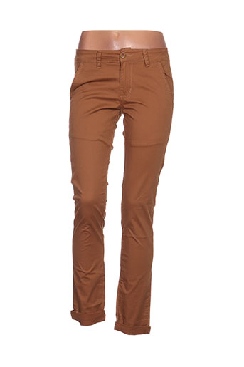 leeyo jeans pantalons homme de couleur marron