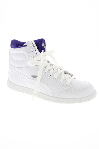puma chaussures enfant de couleur blanc