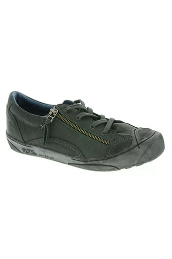 palladium chaussures enfant de couleur vert