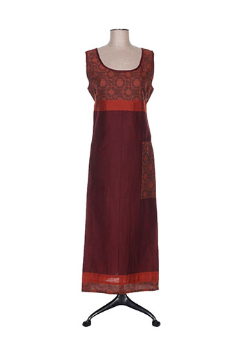 nid d'abeille robes femme de couleur rouge