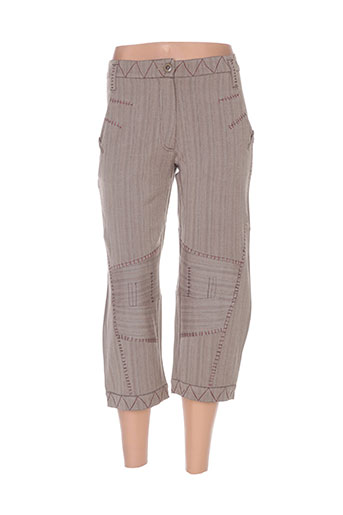 zelti pantacourts femme de couleur beige