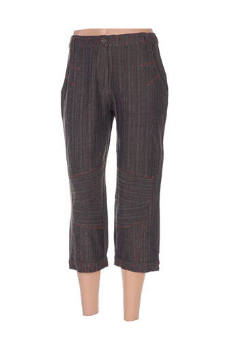 zelti pantacourts femme de couleur marron