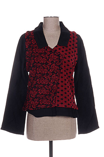 nid d'abeille gilets femme de couleur rouge