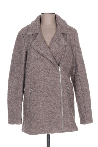 ichi manteaux femme de couleur beige