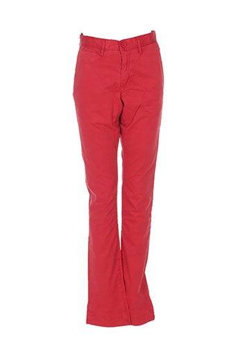 teddy smith pantalons garçon de couleur rouge