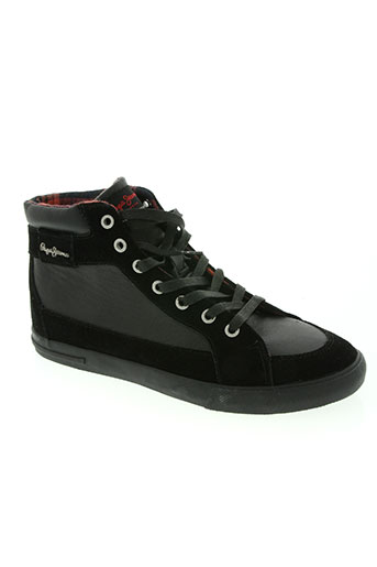 pepe jeans chaussures homme de couleur noir