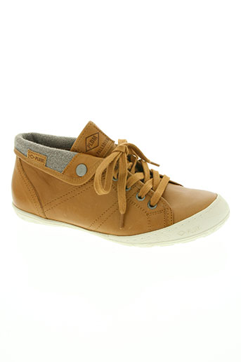 palladium chaussures femme de couleur marron