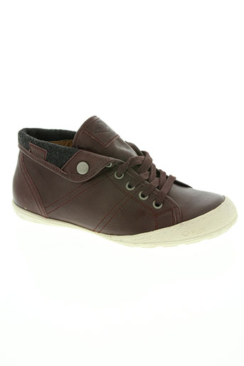 palladium chaussures femme de couleur rouge