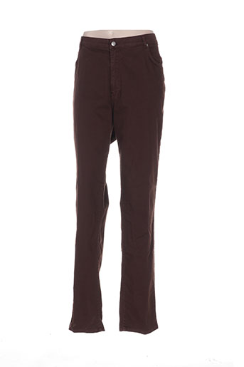 jean gabriel pantalons femme de couleur marron