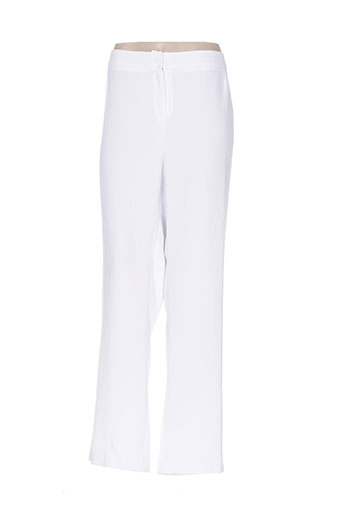 jean delfin pantalons femme de couleur blanc