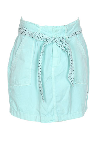 pepe jeans jupes femme de couleur bleu
