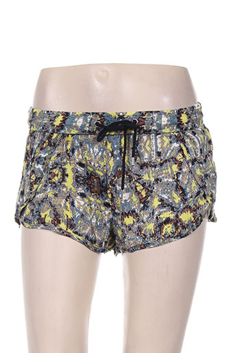 vans shorts / bermudas femme de couleur jaune