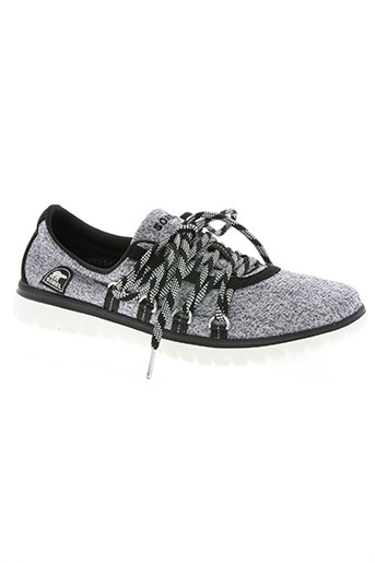 sorel chaussures femme de couleur gris