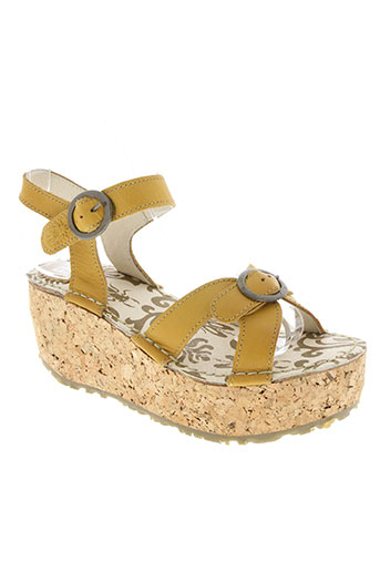 fly london chaussures femme de couleur jaune