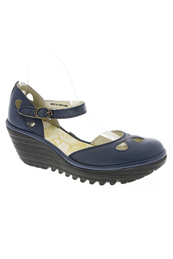 fly london chaussures femme de couleur bleu