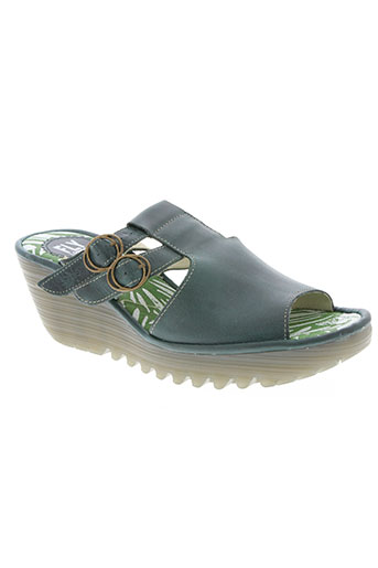 fly london chaussures femme de couleur vert