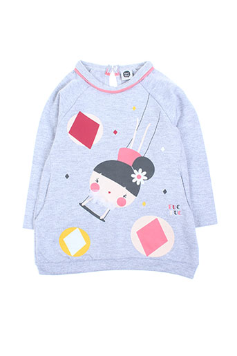 tuc tuc robes fille de couleur gris