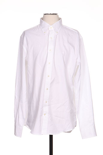 gant chemises homme de couleur blanc