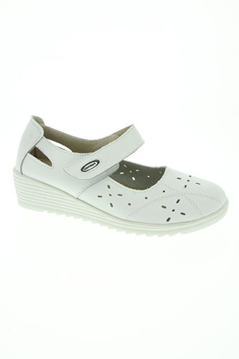 la bottine souriante chaussures femme de couleur blanc
