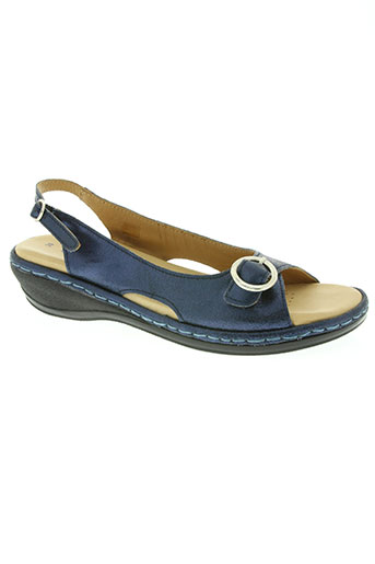 la marine chaussures femme de couleur bleu