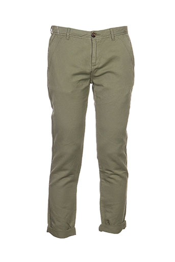 reiko pantalons femme de couleur vert