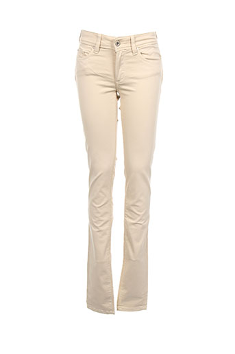 salsa pantalons femme de couleur beige