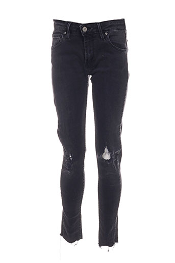 reiko jeans femme de couleur noir