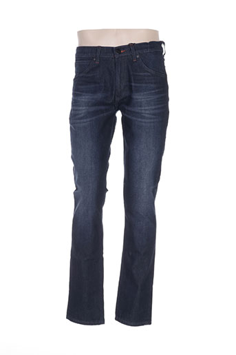 wrangler jeans homme de couleur bleu