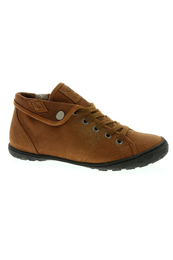 palladium chaussures femme de couleur marron