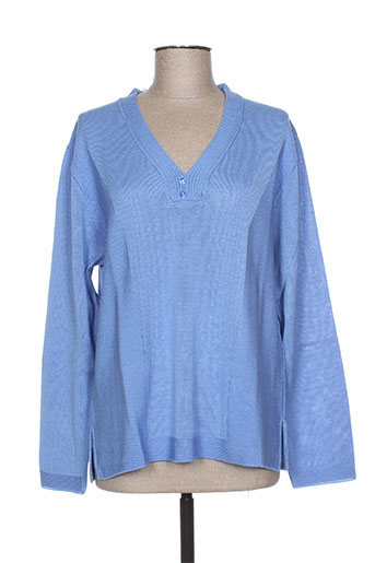 bonneterie creusoise pulls femme de couleur bleu