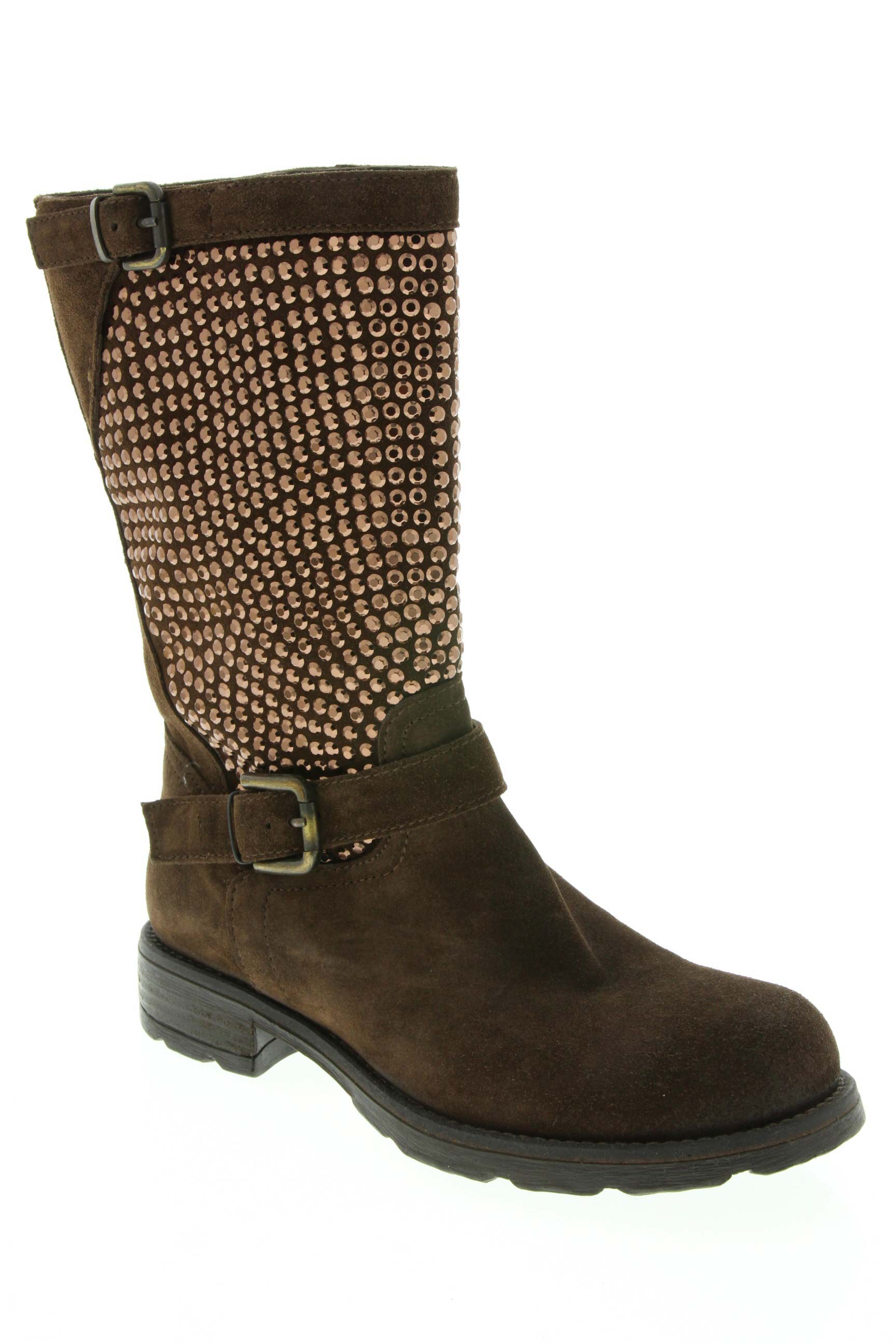 Now Bottes Femme De Couleur Marron En Soldes Pas Cher ...